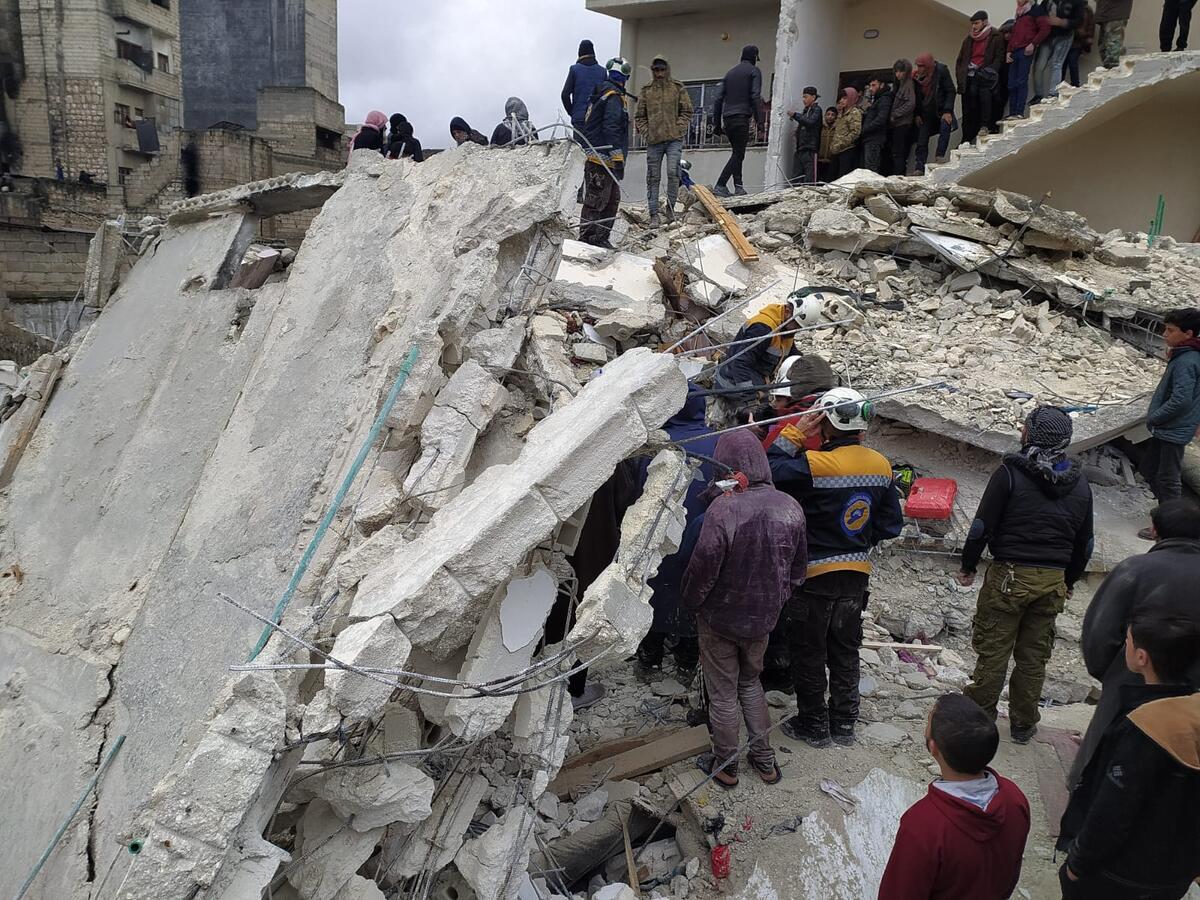 Edificio colapsado por el terremoto de Turquía y Siria